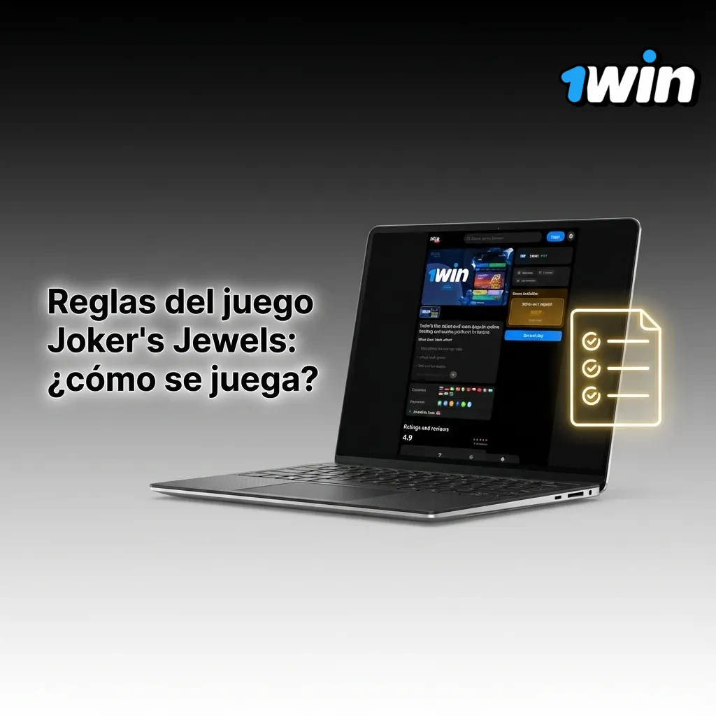 Pantalla de tragamonedas Joker's Jewels con s&iacute;mbolos de joker y joyas en una cuadr&iacute;cula de 5&times;3 carretes