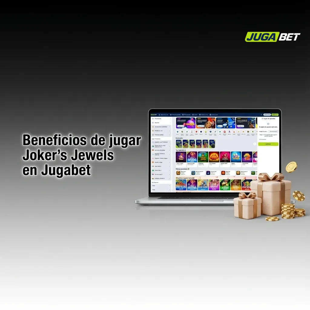 Banner de Joker's Jewels en Jugabet, mostrando tragamonedas simple, m&oacute;vil y r&aacute;pida para jugadores argentinos