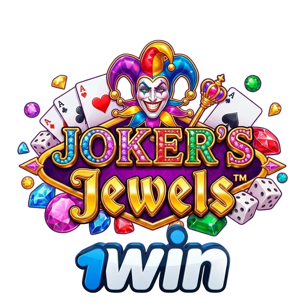 Pantalla del juego tragamonedas Joker&rsquo;s Jewels en 1win Argentina, con joker, joyas brillantes y botones de apostar por dinero real