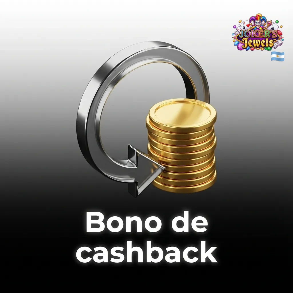 Ilustraci&oacute;n de bono de cashback en casino online, con porcentaje de devoluci&oacute;n sobre p&eacute;rdidas en tragamonedas