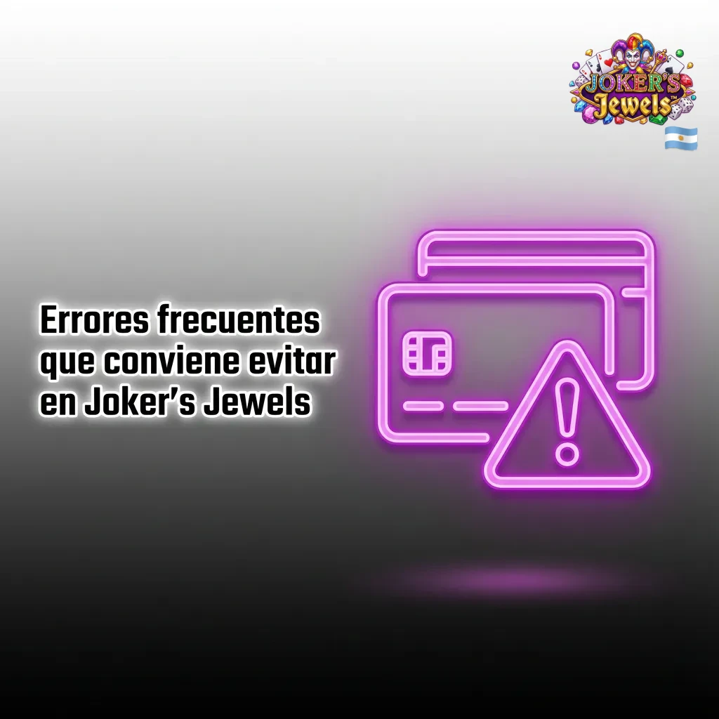 Lista de errores comunes a evitar al jugar Joker&rsquo;s Jewels para proteger saldo y promover juego responsable