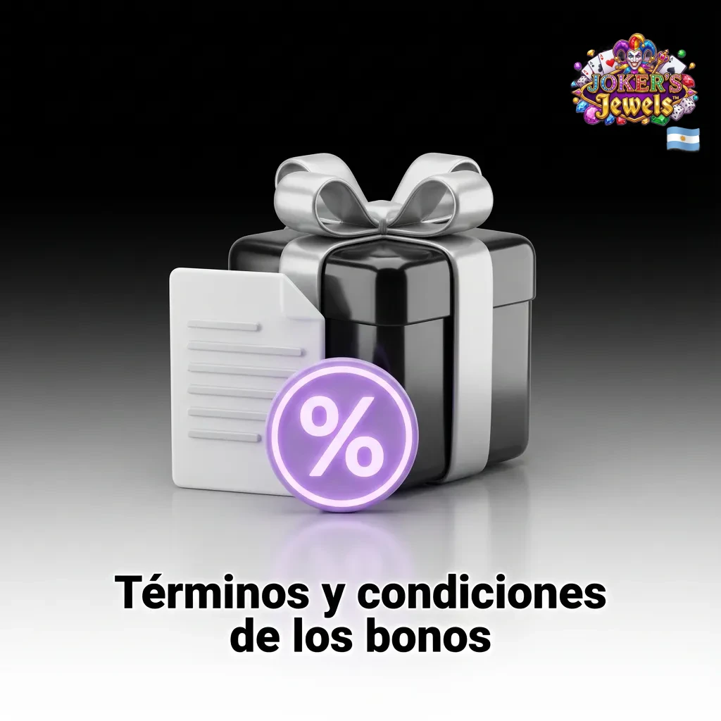 Pantalla en espa&ntilde;ol mostrando t&eacute;rminos y condiciones de bonos de casino online relacionados con la slot Joker's Jewels
