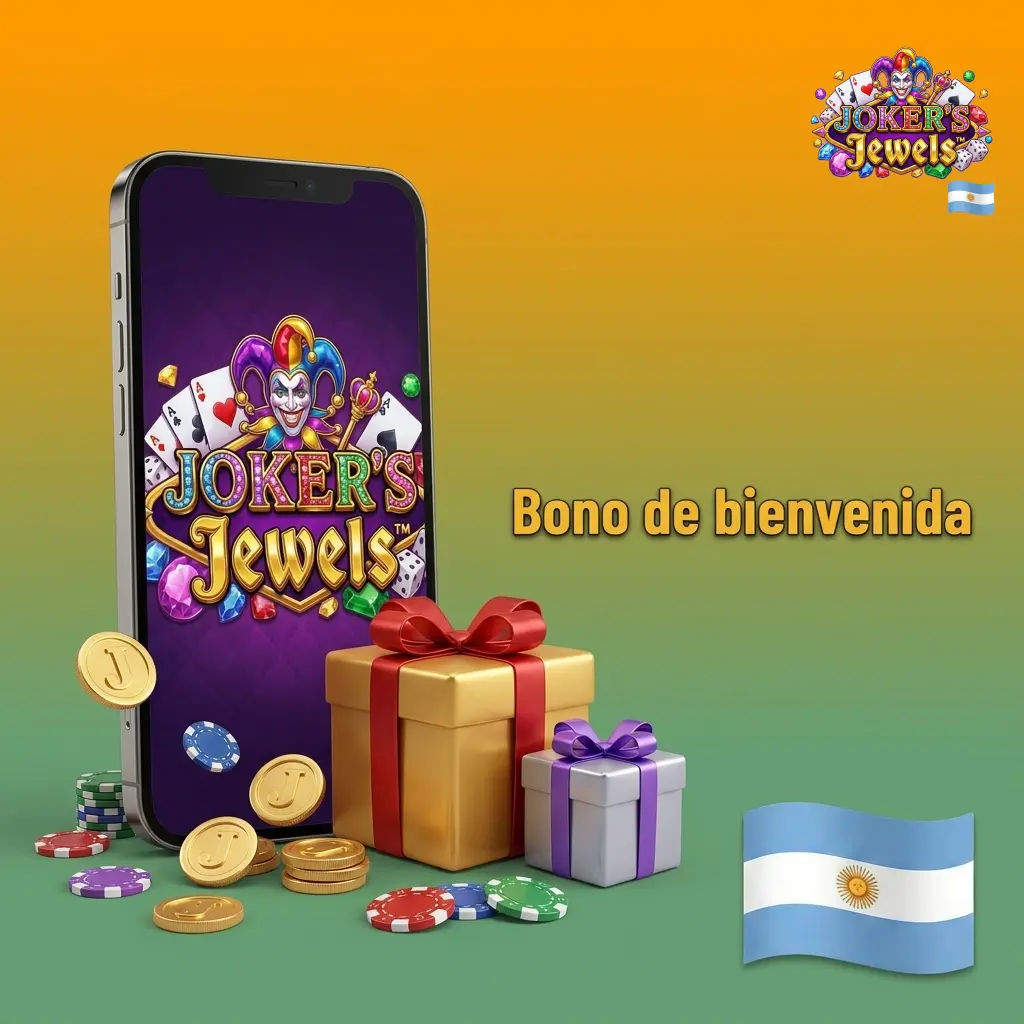 Bono de bienvenida casino con porcentaje sobre primer depósito para jugar Joker's Jewels y tragamonedas