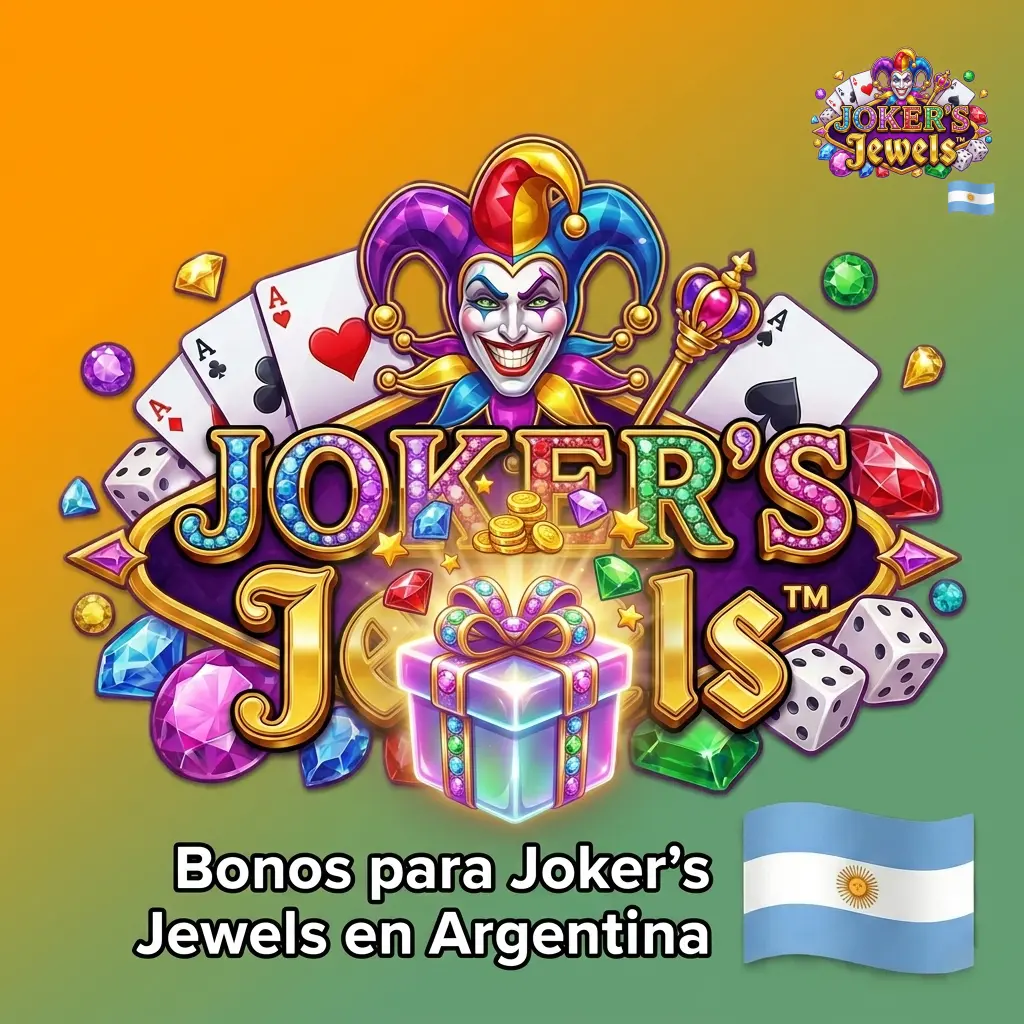 Bonos disponibles para jugar Joker's Jewels en casinos online de Argentina, incluyendo bienvenida y giros gratis